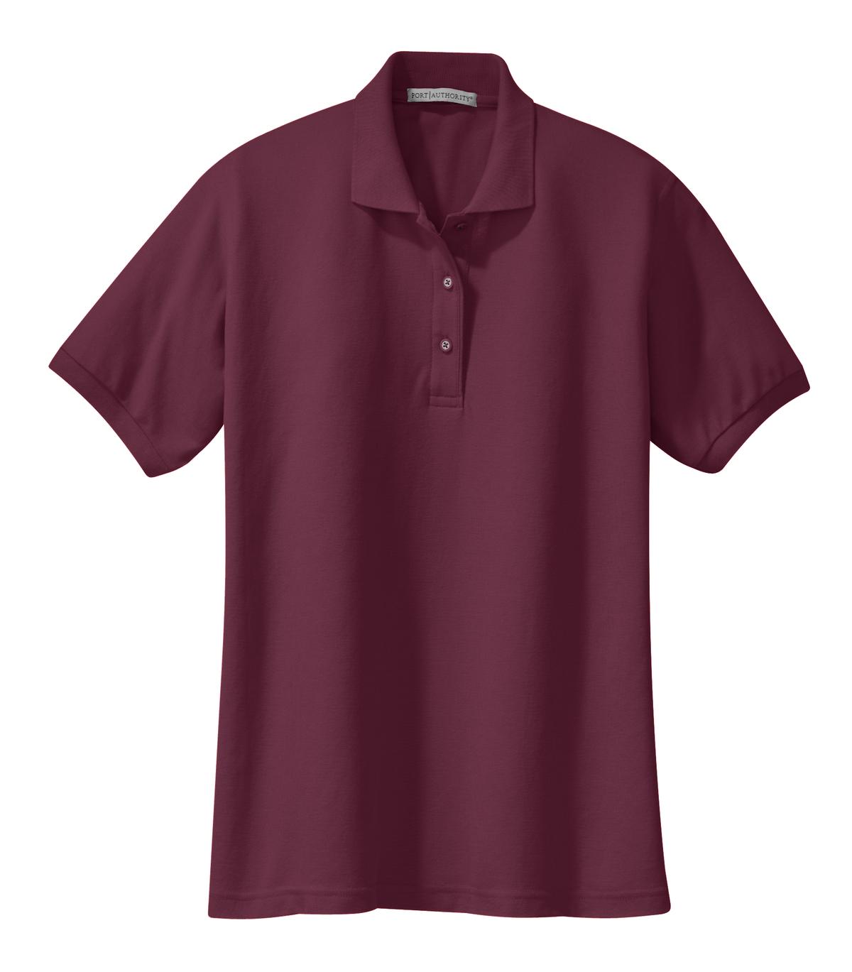 Women's Silk Touch Polo - Burgundy