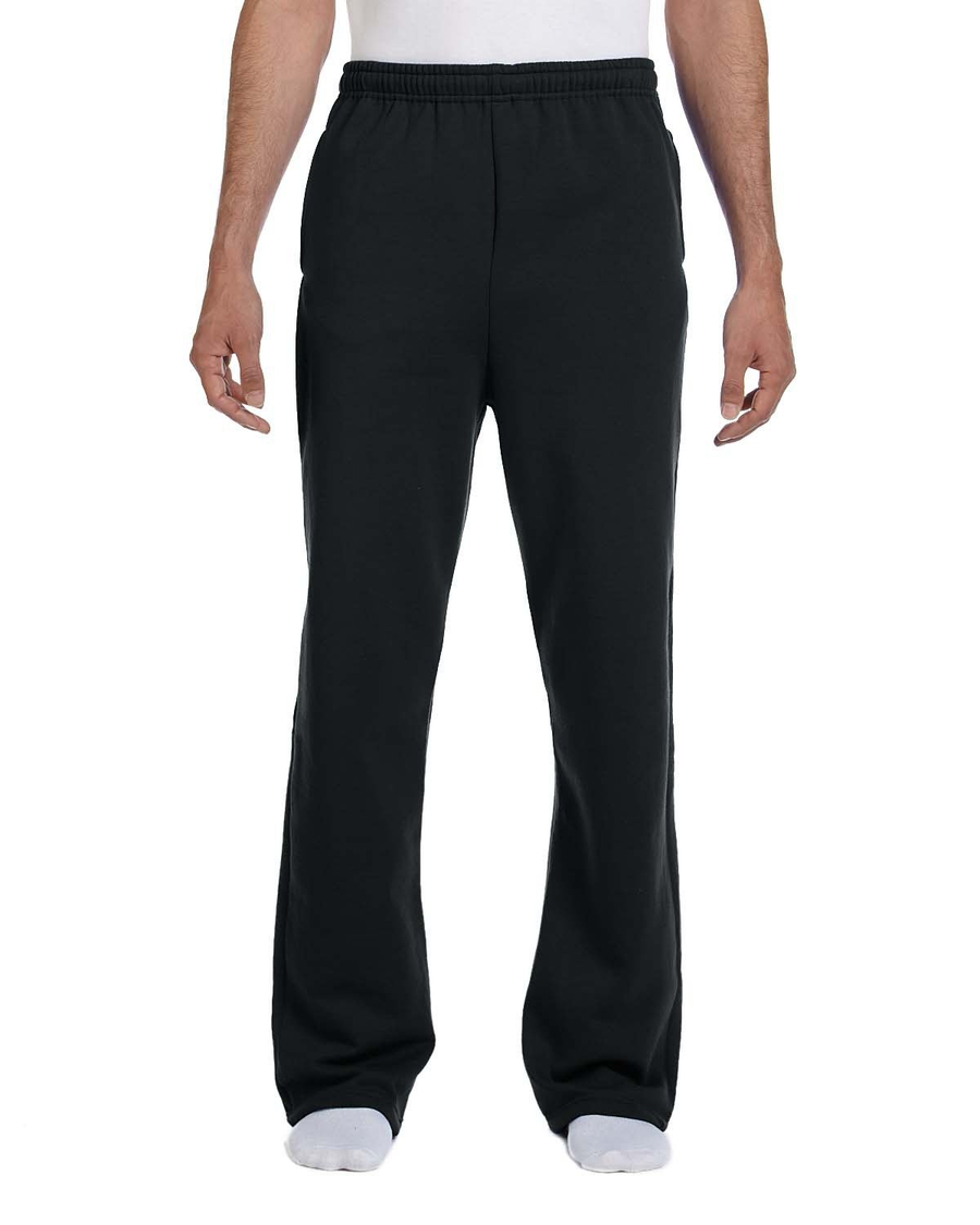 Unisex NuBlend�� Open-Bottom Fleece Sweatpants - Black