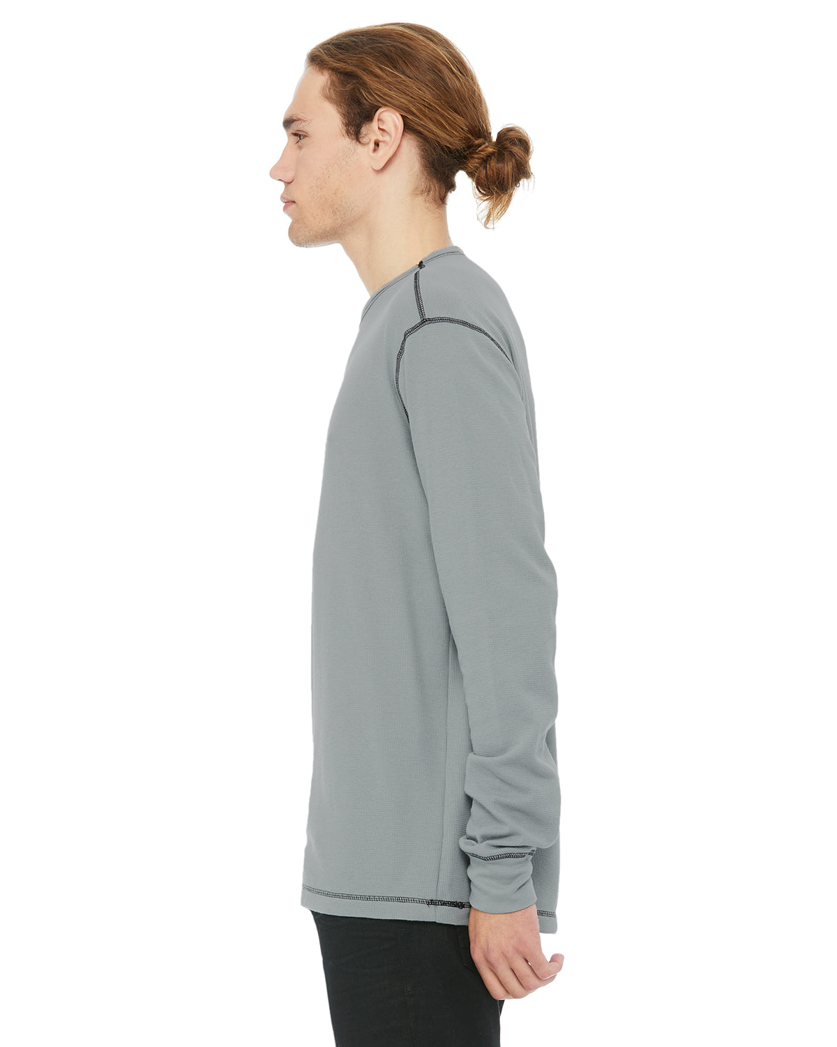 Men's Thermal Long-Sleeve T-Shirt - Granite / Black