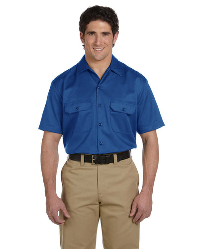 Unisex Short-Sleeve Work Shirt - Royal Blue