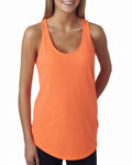 Women's French Terry Racerback Tank - Neon Heather Orange