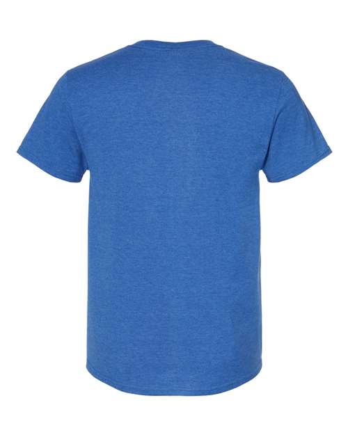 JERZEES 560MR Retro Heather Royal — back