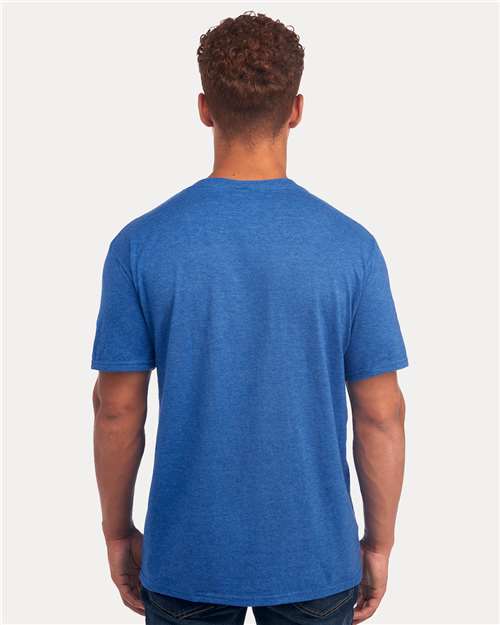 JERZEES 560MR Retro Heather Royal — on model back