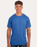 JERZEES 560MR Retro Heather Royal — on model front