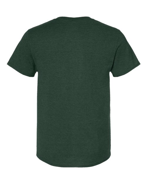 JERZEES 560MR Forest Green Heather — back