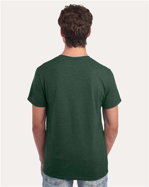 JERZEES 560MR Forest Green Heather — on model back