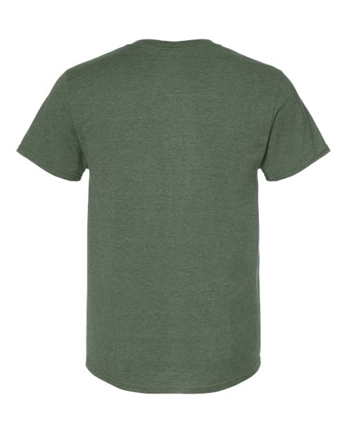 JERZEES 560MR Military Green Heather — back
