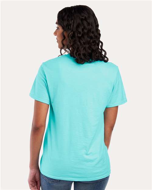 JERZEES 560MR Scuba Blue — on model back