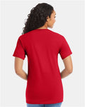 Hanes 5280 Athletic Red — on model back