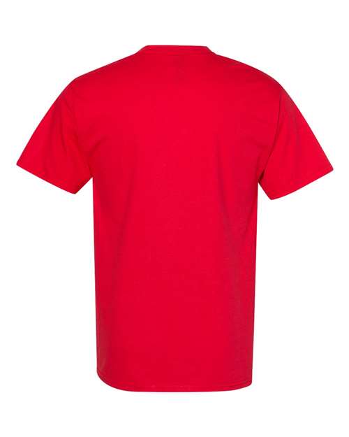Hanes 5180 Athletic Red — back