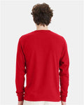 Hanes 5286 Athletic Red — on model back