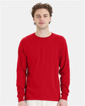 Hanes 5286 Athletic Red — on model front