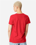 Hanes SL04 Athletic Red — on model back