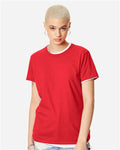 Hanes SL04 Athletic Red — on model front