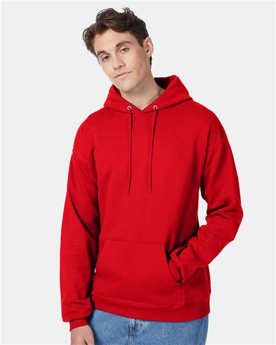 Hanes P170 Athletic Red — on model front