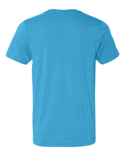 BELLA + CANVAS 3001CVC Heather Aqua — back