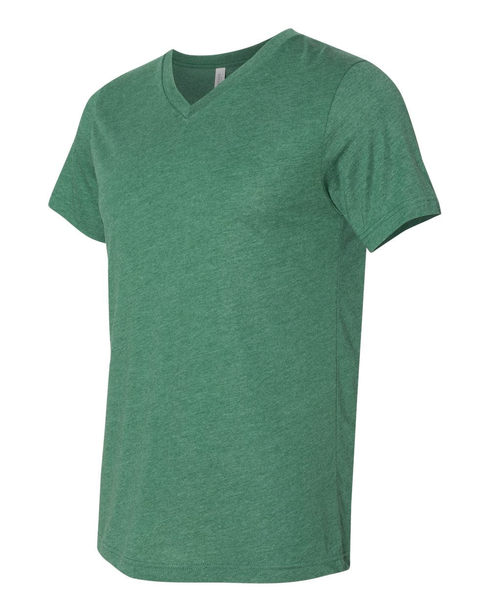 Unisex Jersey Short-Sleeve V-Neck T-Shirt - Heather Grass Green
