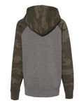Independent Trading Co. PRM15YSB Nickel Heather/ Forest Camo — back