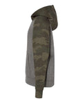 Independent Trading Co. PRM15YSB Nickel Heather/ Forest Camo — direct side