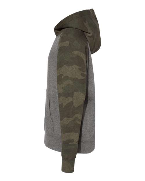 Independent Trading Co. PRM15YSB Nickel Heather/ Forest Camo — direct side