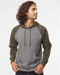 Independent Trading Co. PRM33SBP Nickel Heather/ Forest Camo — on model front