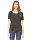 Bella + Canvas 8816 - Women's Slouchy T-Shirt - Black Marble