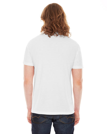 Unisex Poly-Cotton USA Made Crewneck T-Shirt - White