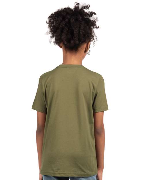 Next Level 3310 Military Green — on model back