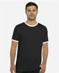 Next Level 3604 Black/ Natural — on model front