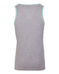 Next Level 3633 Heather Grey/ Cancun — back