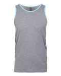 Next Level 3633 Heather Grey/ Cancun — front