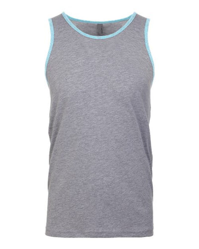 Next Level 3633 Heather Grey/ Cancun — front