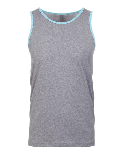 Next Level 3633 Heather Grey/ Cancun — front