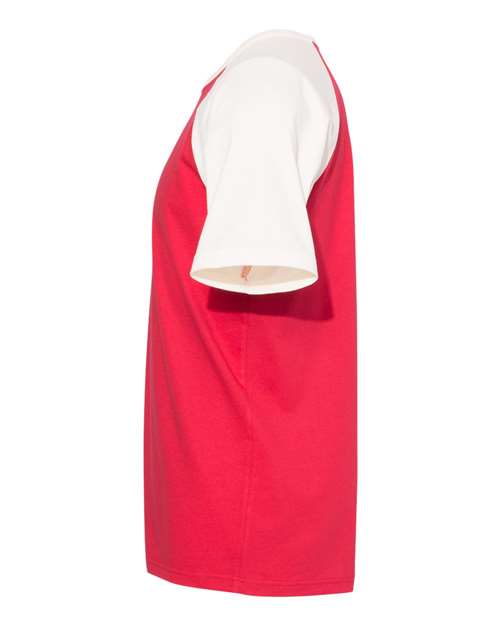 Next Level 3650 Natural/ Red — direct side