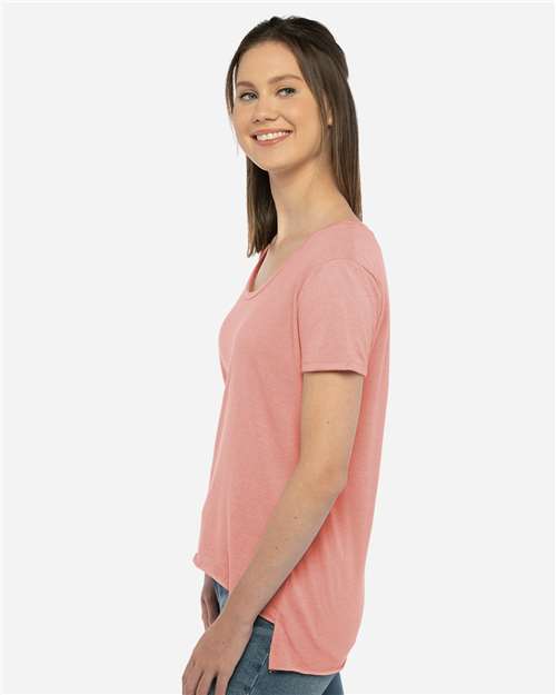 Next Level 5030 Desert Pink — on model side