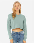 BELLA + CANVAS 7503 Dusty Blue — on model front