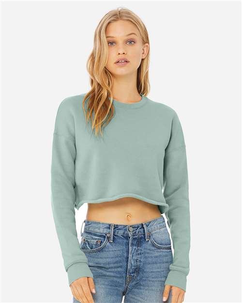 BELLA + CANVAS 7503 Dusty Blue — on model front