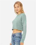 BELLA + CANVAS 7503 Dusty Blue — on model side