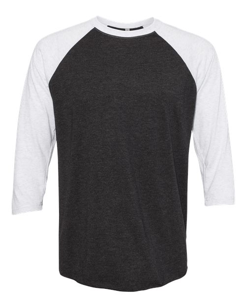 Next Level 6051 Heather White/ Vintage Black — front