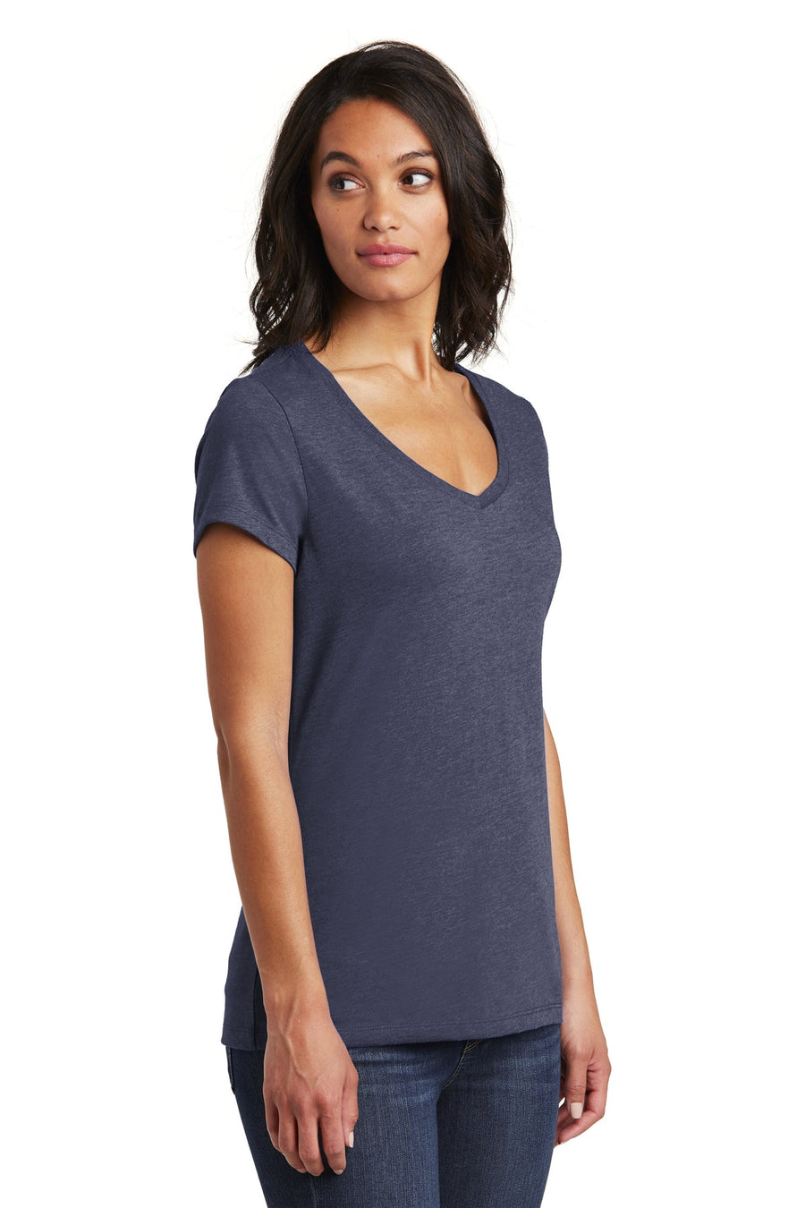 Women's Very Important Tee V-Neck - Heather Navy