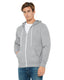 Bella + Canvas 3739 - Unisex Poly-Cotton Sponge Fleece Full-Zip Hoodie - Heather Athletic