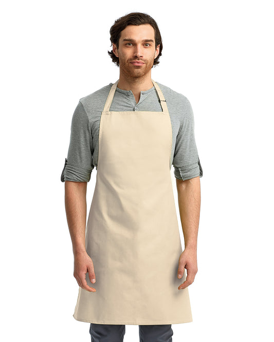 Unisex Recycled Bib Apron - Natural
