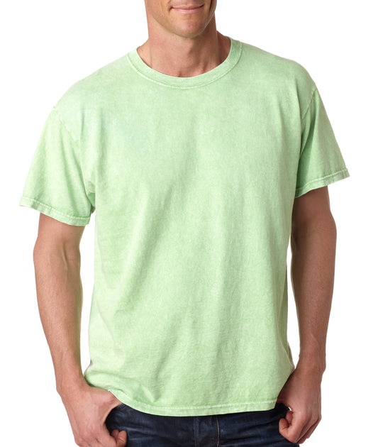 Unisex 100% Cotton Vintage Wash T-Shirt - Mineral Lime