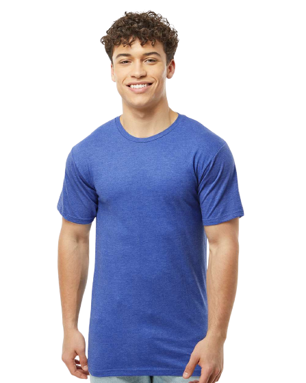 Unisex Heavyweight Tee - Heather Royal