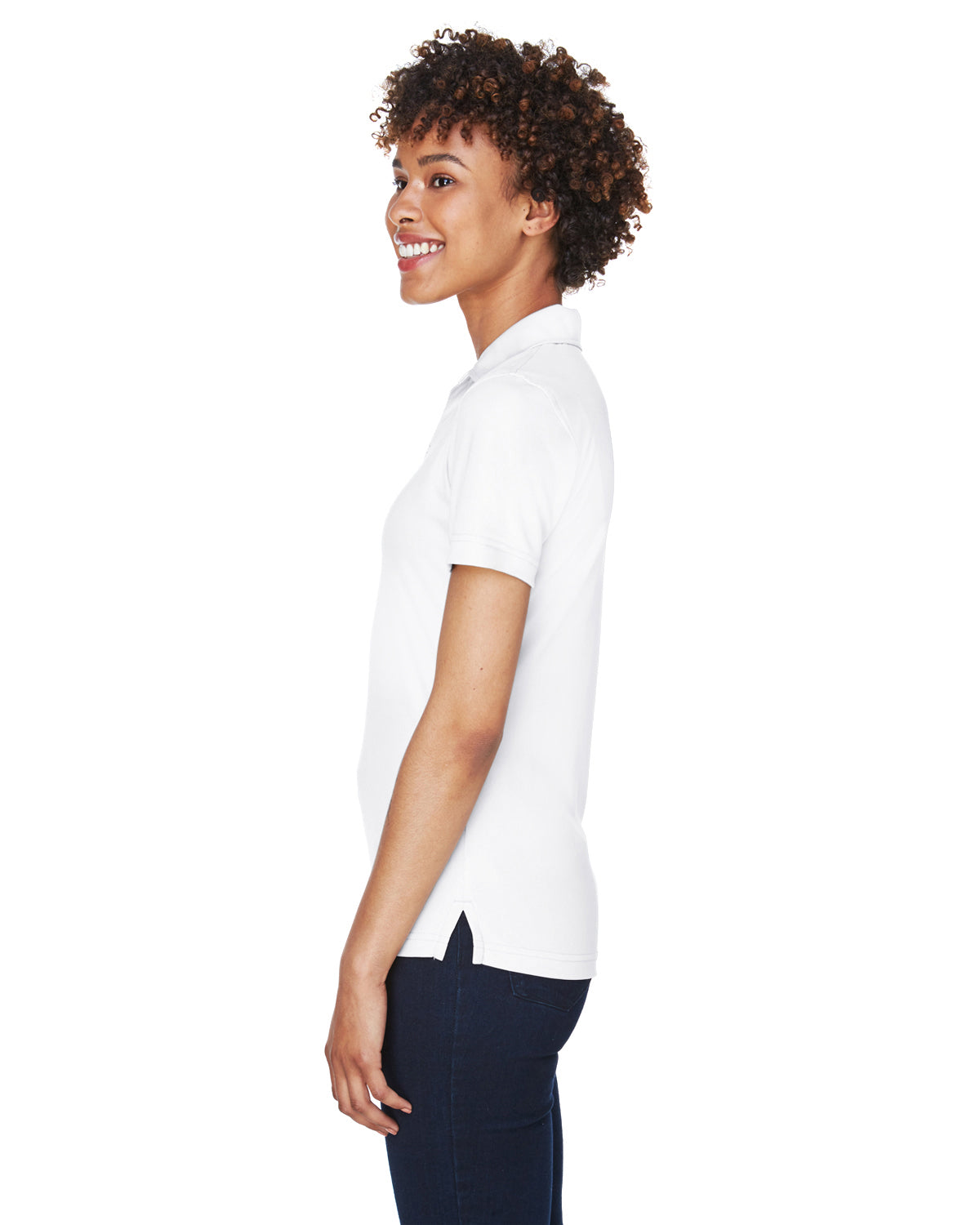 Women's Cool & Dry Sport Performance Interlock Polo - White