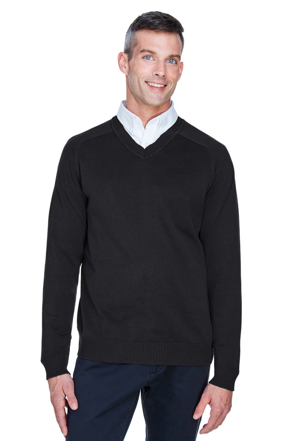 Men's V-Neck Sweater - Black