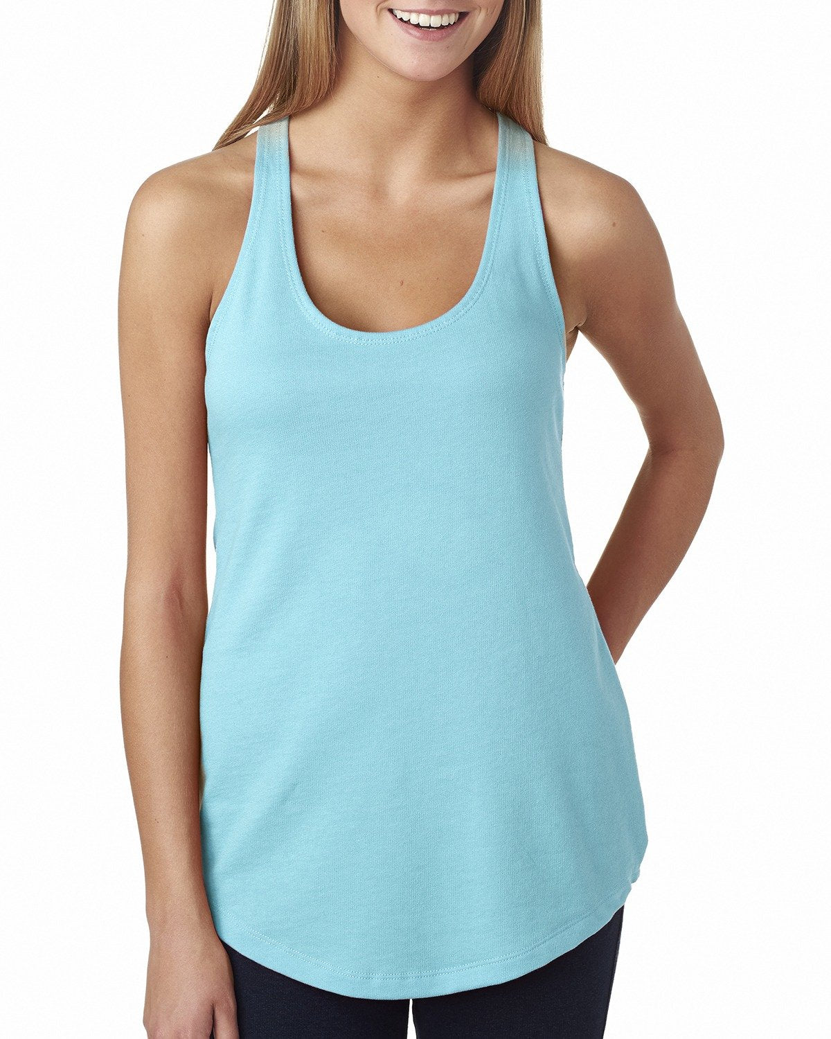 Women's French Terry Racerback Tank - Cancun