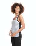 Women's Ideal Colorblock Racerback Tank - Heather Gray / Black