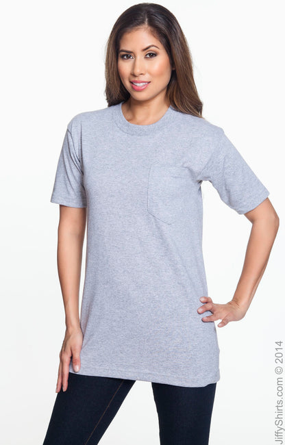 Unisex Cotton Pocket T-Shirt - Dark Ash
