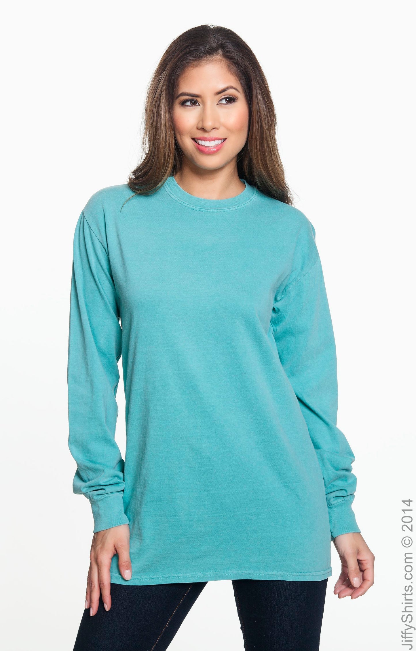 Unisex Heavyweight RS Long-Sleeve T-Shirt - Seafoam